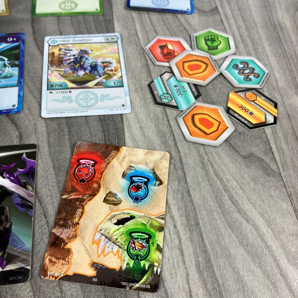 Bakugan Lot 3 Bakugan Balls + Cards + BakuCores Tokens Bundle Spin Master - Picture 6 of 7